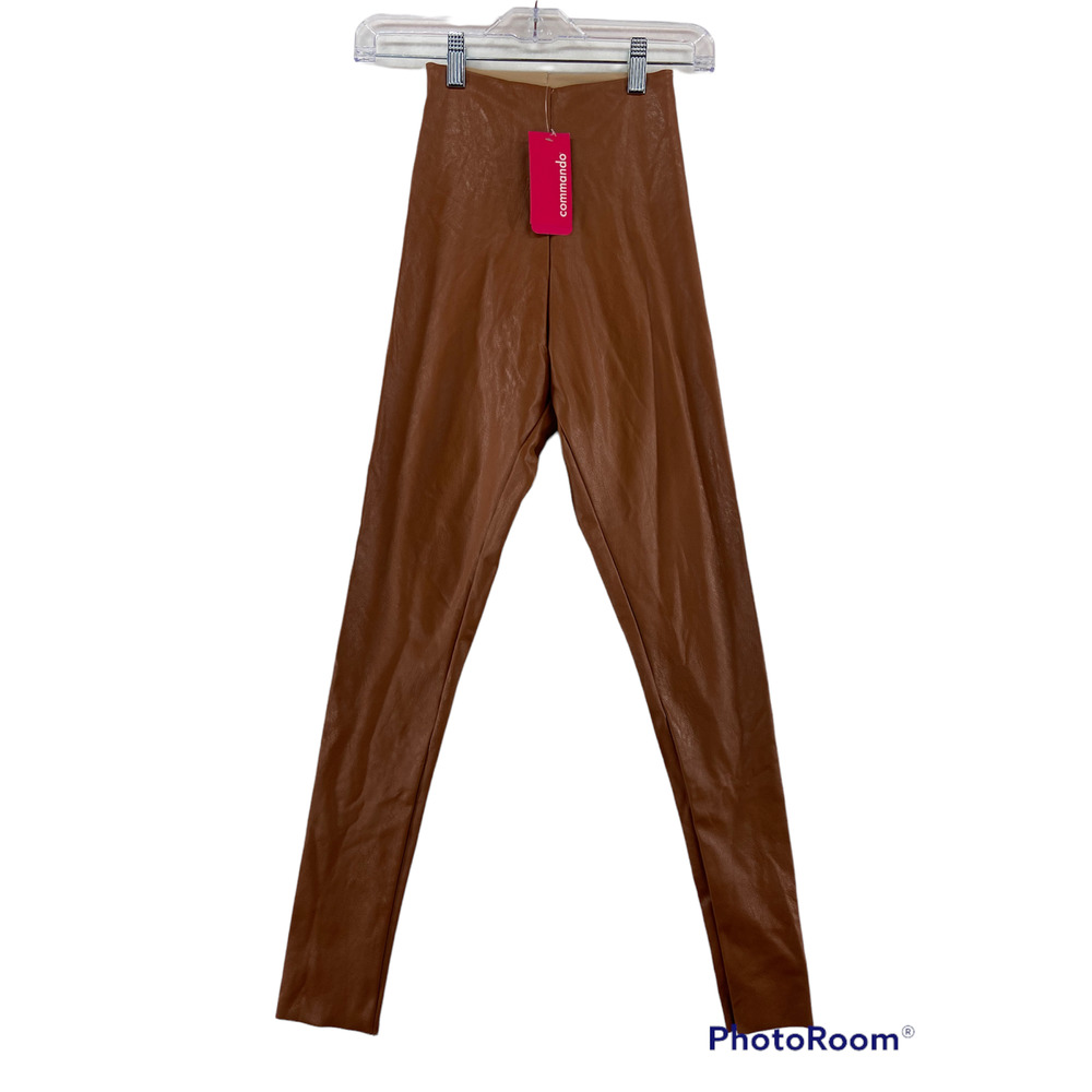 Commando Faux-Leather Leggings in Brown NO TAGS